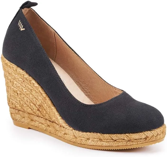 Viscata Marquesa Espadrille Canvas Wedges Spain Handmade 3  Heel Women's Pumps with Breathable Organic Cotton Canvas and 100% Natural Jute Midsole for All Occasions: Casual, Work, Party