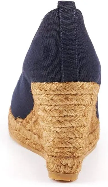 Viscata Marquesa Espadrille Canvas Wedges Spain Handmade 3  Heel Women's Pumps with Breathable Organic Cotton Canvas and 100% Natural Jute Midsole for All Occasions: Casual, Work, Party