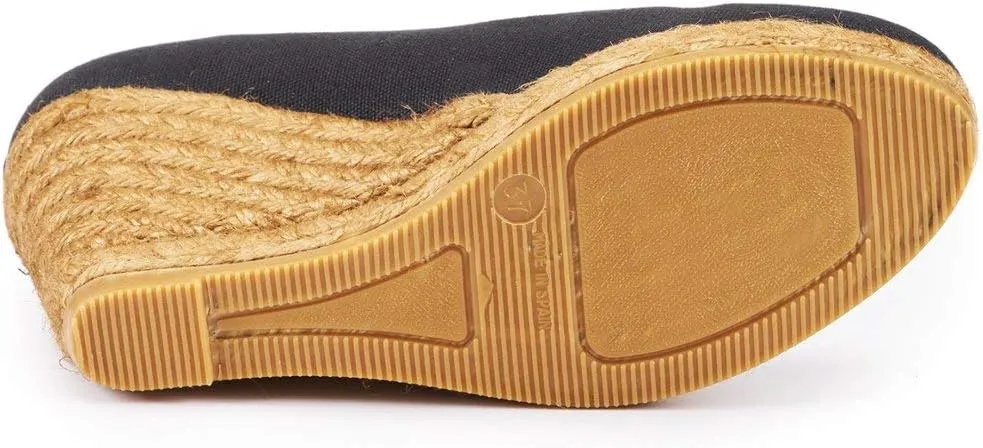 Viscata Marquesa Espadrille Canvas Wedges Spain Handmade 3  Heel Women's Pumps with Breathable Organic Cotton Canvas and 100% Natural Jute Midsole for All Occasions: Casual, Work, Party