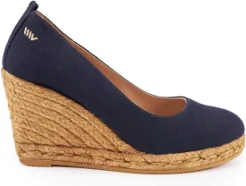 Viscata Marquesa Espadrille Canvas Wedges Spain Handmade 3  Heel Women's Pumps with Breathable Organic Cotton Canvas and 100% Natural Jute Midsole for All Occasions: Casual, Work, Party