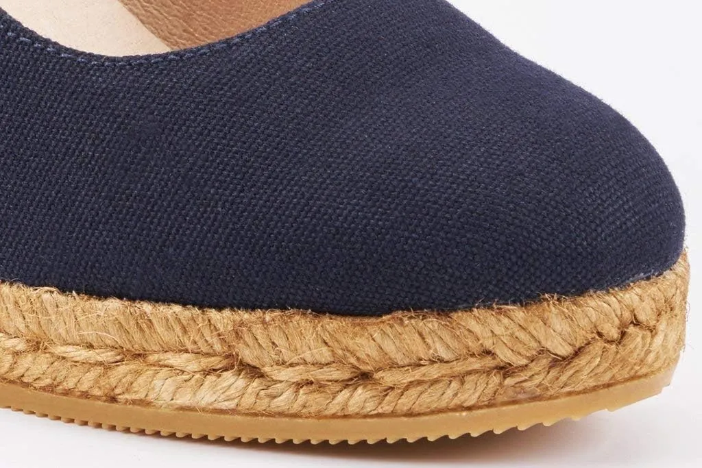 Viscata Marquesa Espadrille Canvas Wedges Spain Handmade 3  Heel Women's Pumps with Breathable Organic Cotton Canvas and 100% Natural Jute Midsole for All Occasions: Casual, Work, Party