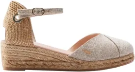 Viscata Pubol Espadrille Canvas Low Wedges with Ankle Strap Spain Handmade 2 Heel Women's Sandals with Breathable Organic Cotton Canvas and 100% Natural Jute for all Occasions: Casual, Work, Party