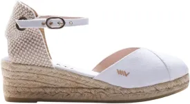 Viscata Pubol Espadrille Canvas Low Wedges with Ankle Strap Spain Handmade 2 Heel Women's Sandals with Breathable Organic Cotton Canvas and 100% Natural Jute for all Occasions: Casual, Work, Party